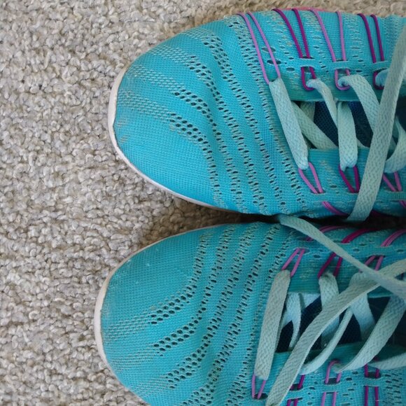 NIKE Free Women's Teal Purple Running Shoes Size 6.5 - Picture 5 of 7
